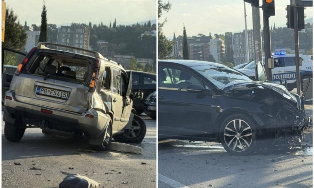 Udes kod Milenijuma u Podgorici: Jedna osoba teže, dvije lakše povrijeđene
